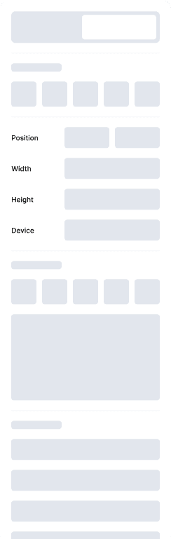 Website builder settings